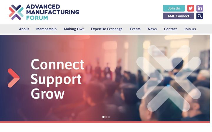 Screenshot of advancedmanufacturingforum.co.uk