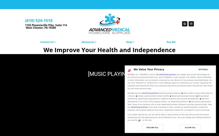 Screenshot ta' advancedmedicalpa.com