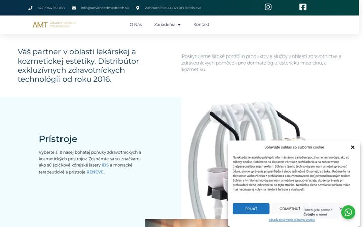 Screenshot ta' advancedmedtech.sk