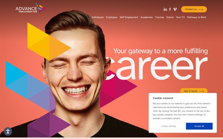 Screenshot of advancedoncaster.co.uk