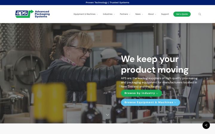 Screenshot of advancedpackaging.co.nz