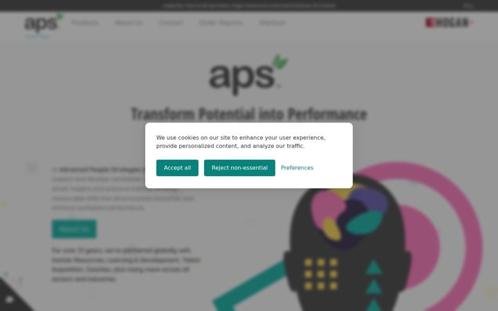 Skärmbild av advancedpeoplestrategies.co.uk