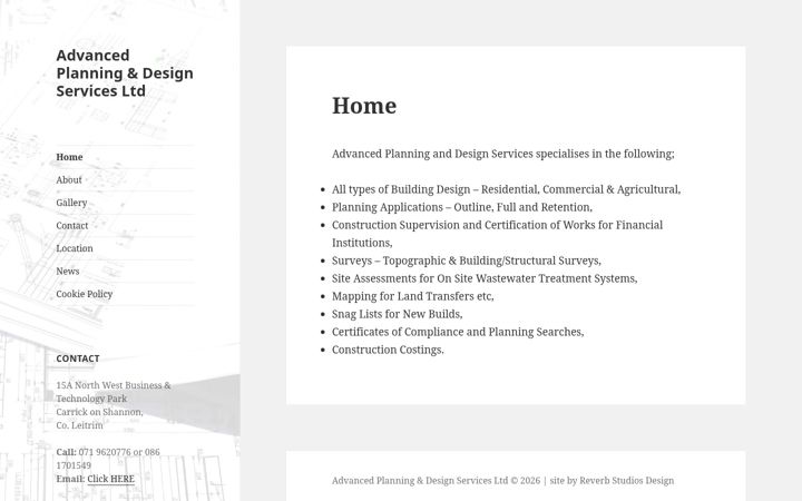 Screenshot of advancedplanninganddesign.com