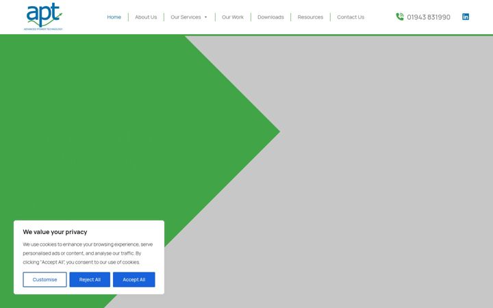 Screenshot of advancedpower.co.uk
