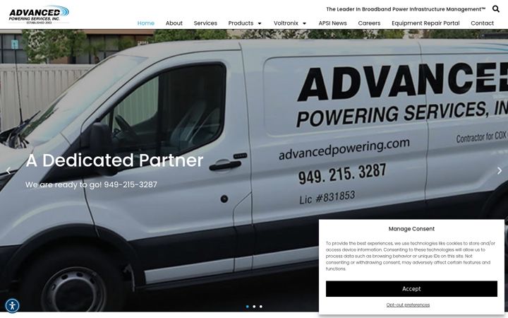 Screenshot ta' advancedpowering.com