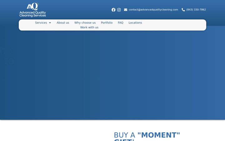Screenshot of advancedqualitycleaning.com