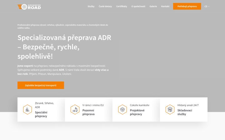 Screenshot of advancedroad.cz