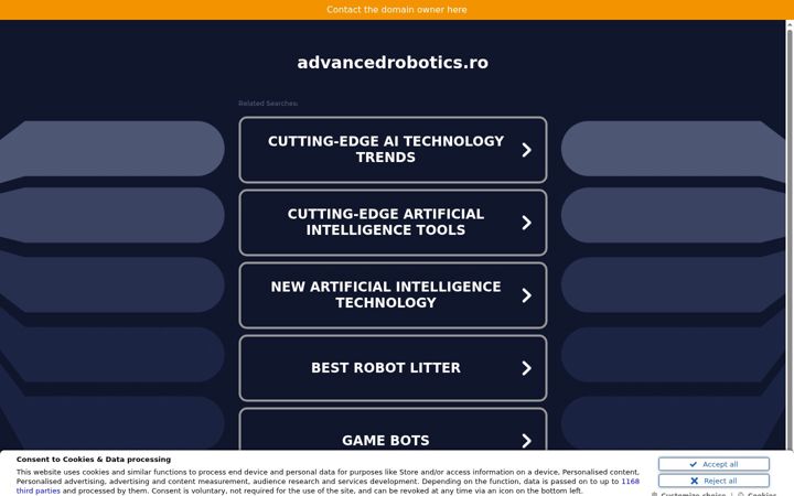 Screenshot of advancedrobotics.ro