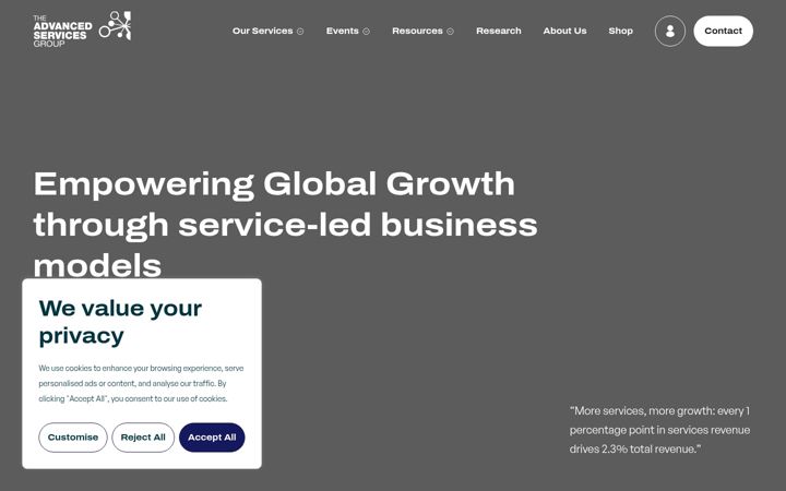 Екранна снимка на advancedservicesgroup.co.uk