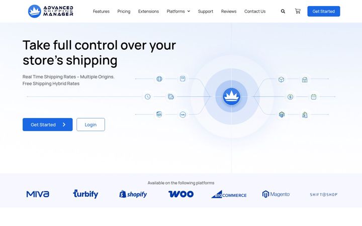 Zrzut ekranu advancedshippingmanager.com