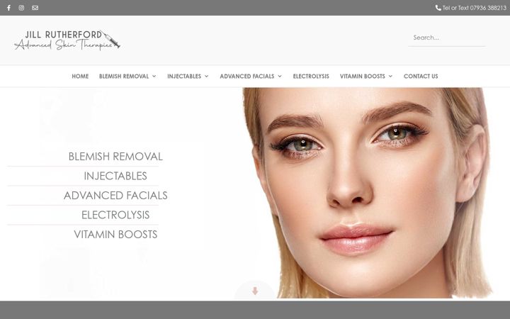 Екранна снимка на advancedskintherapies.co.uk
