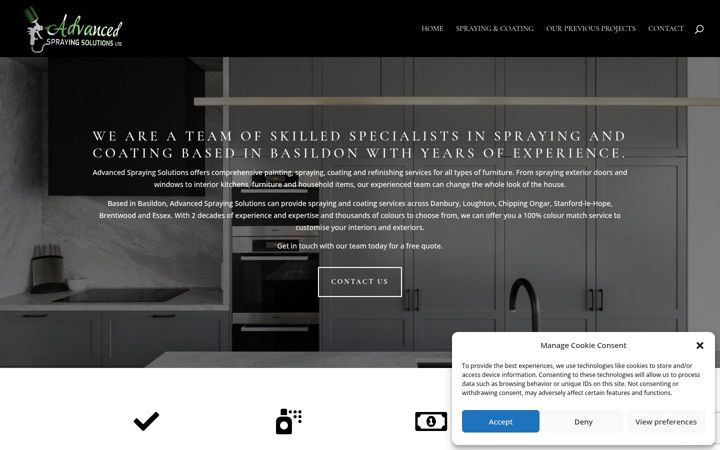 Screenshot of advancedsprayingsolutions.co.uk