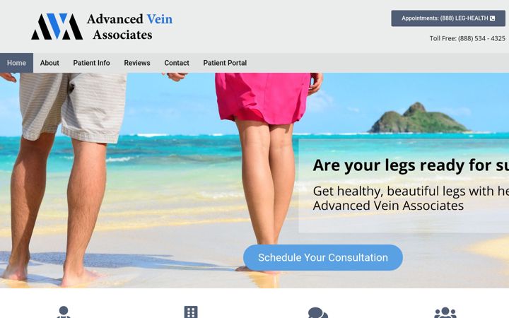 Screenshot of advancedveinassociates.com