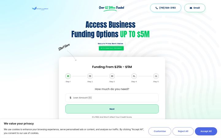 Screenshot of advanceguardianfunding.com
