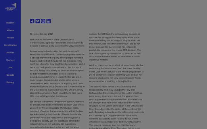 Screenshot of advancejersey.je