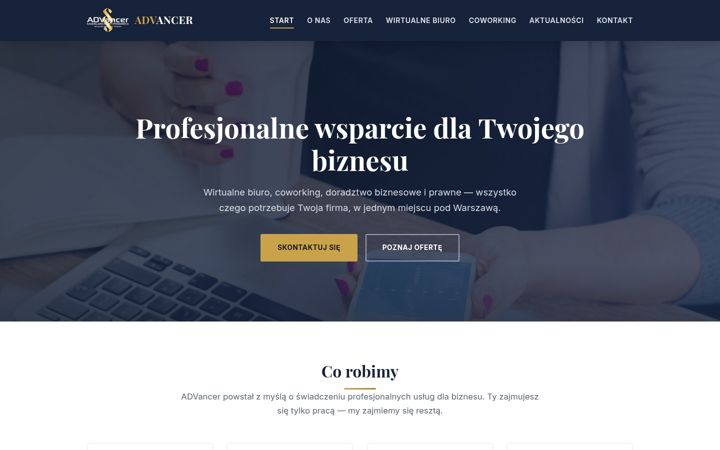 Screenshot of advancer.com.pl