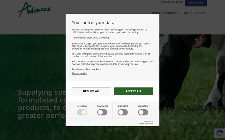 Screenshot di advancesourcing.co.uk