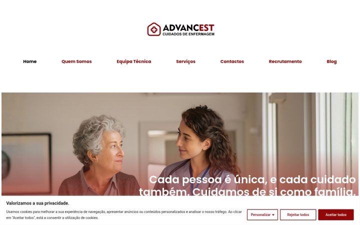 Screenshot of advancest.pt