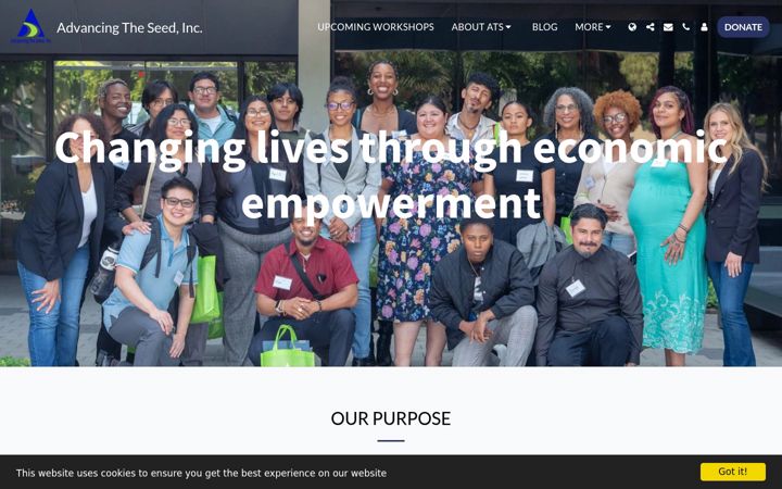 Screenshot of advancetheseed.org
