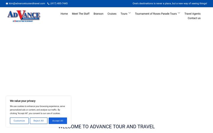 Ekrano kopija advancetourandtravel.com