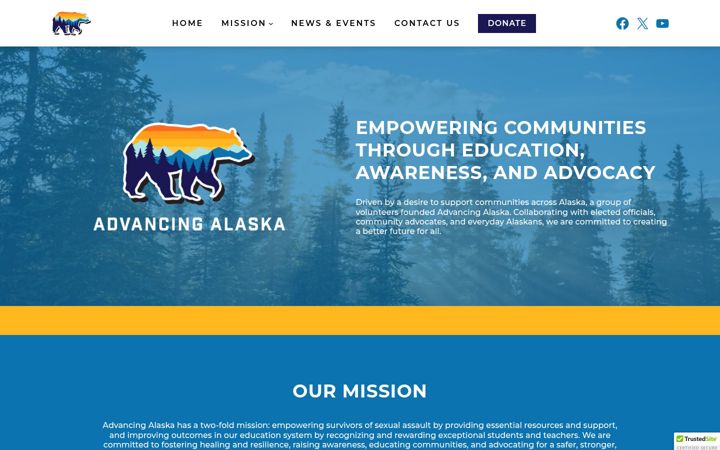 Capture d'écran de advancingalaska.org