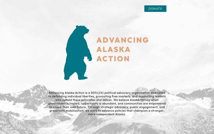 Screenshot of advancingalaskaaction.org