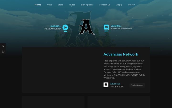 Screenshot of advancius.net