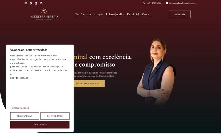 Screenshot of advandressasilveira.com