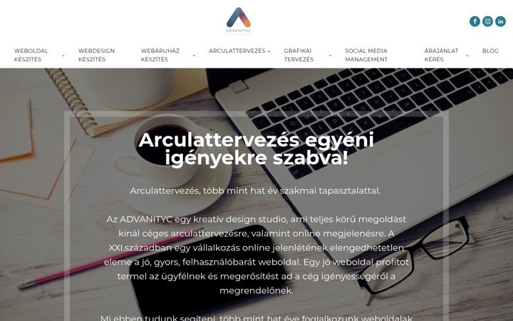 Screenshot van advanityc.com