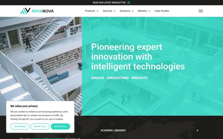 Screenshot ta' advanova.co.uk