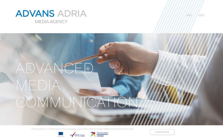 Skærmbillede af advans-adria.hr