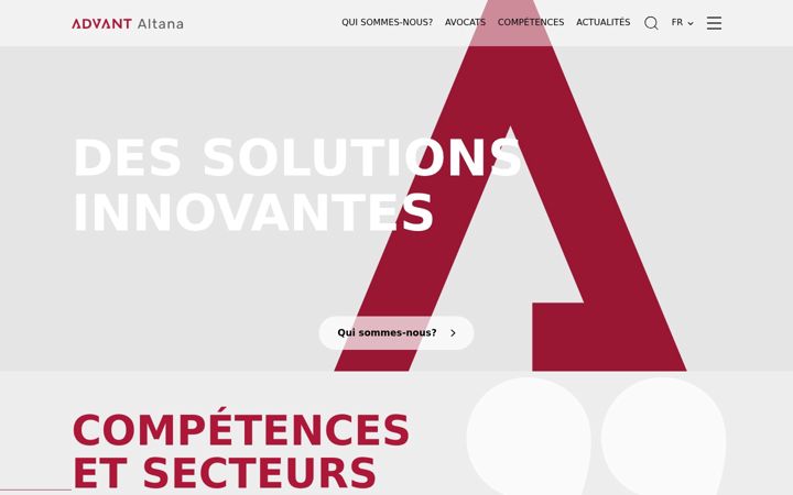 Screenshot of advant-altana.com