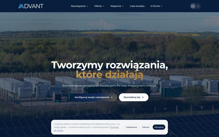 Screenshot of advant.pl