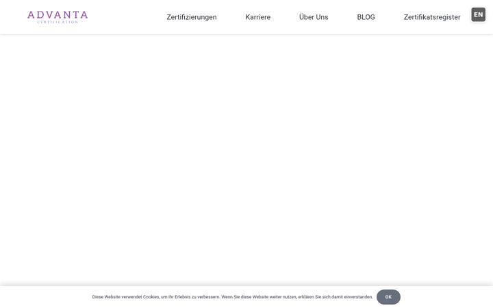 Screenshot ta' advantacert.de