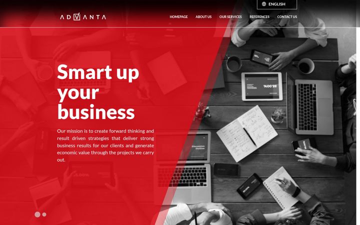 Screenshot of advantaconsulting.ch