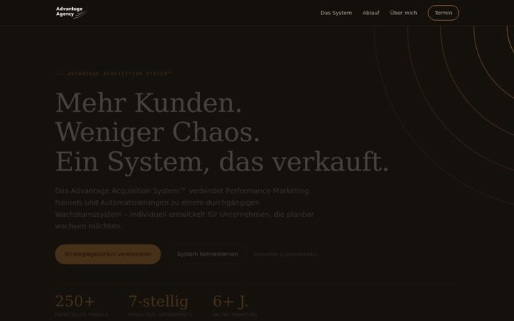 Screenshot ta' advantage-agency.at
