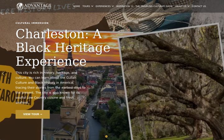 Screenshot of advantage-intl.com
