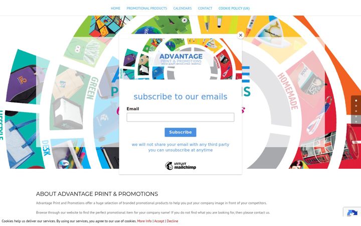 Screenshot ta' advantage-print.co.uk