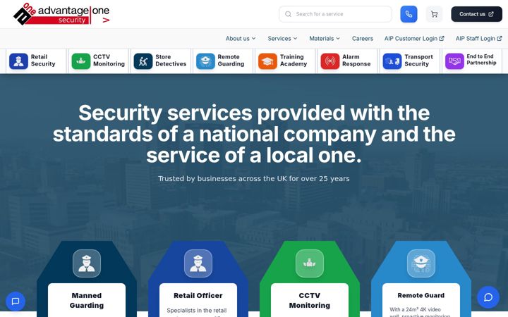 Screenshot ta' advantage1.co.uk