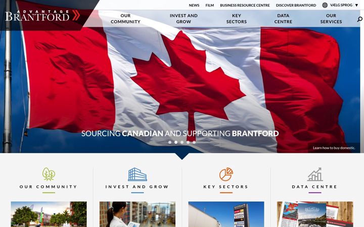 Screenshot of advantagebrantford.ca