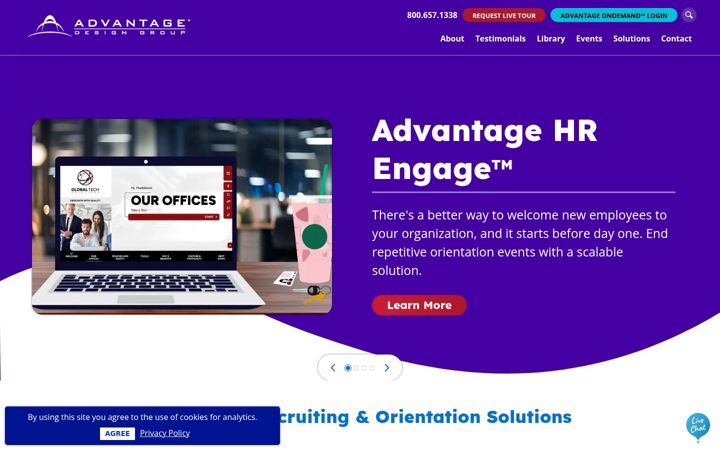 Screenshot di advantagedesigngroup.com
