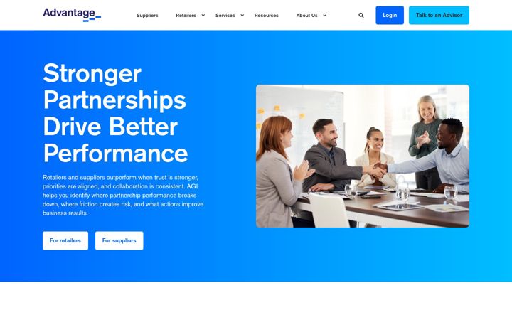 Screenshot di advantagegroup.com