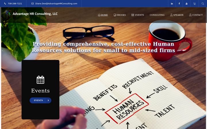 Screenshot ta' advantagehrconsulting.com