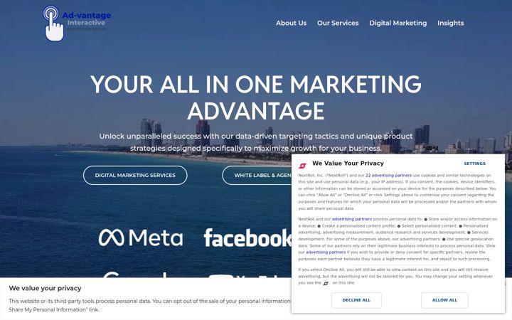 Screenshot di advantageinteractivemg.com