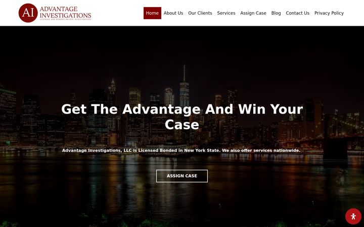 Screenshot of advantageinvestigators.com