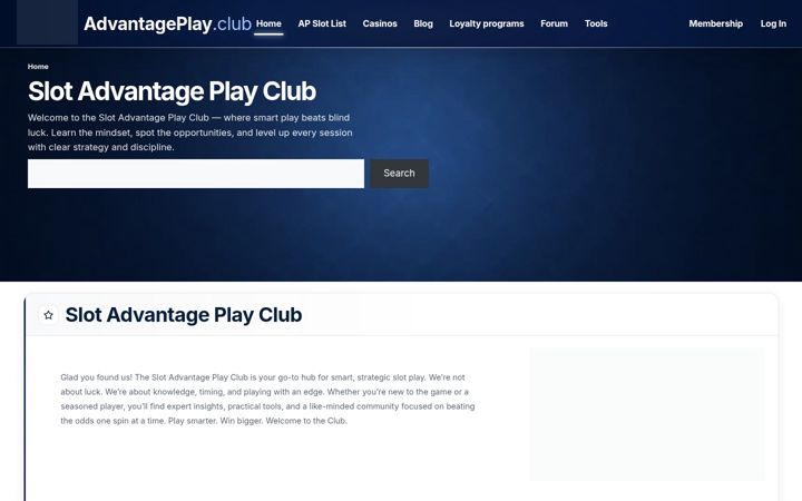 Screenshot of advantageplay.club
