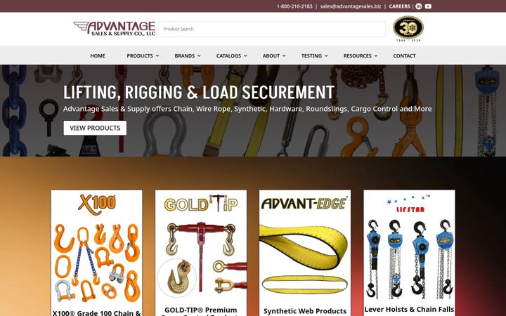 Screenshot of advantagesales.biz