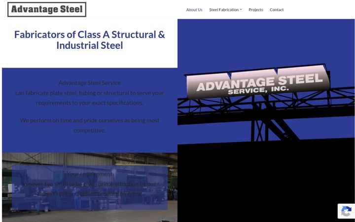 Screenshot of advantagesteelservice.com