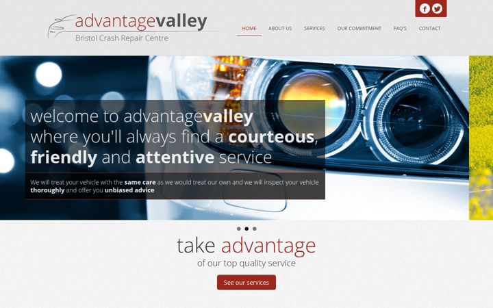 Screenshot of advantagevalley.co.uk