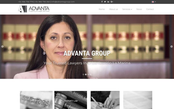 Screenshot of advantagroup.com